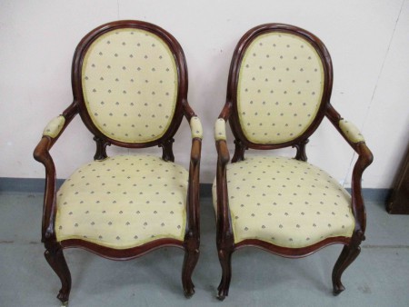 6481 - 2 x kreslo rokoko styl 1900  bytovy stav  -  1 kus  4 300 kc